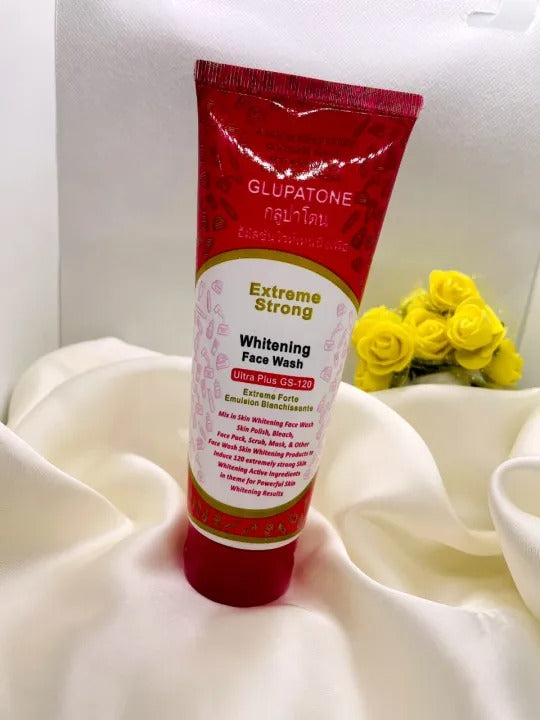 Glupatone Whitening Face Wash GS 120 - Extreme Strong Powerful Whitening for Clear Skin 100ml